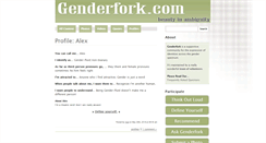 Desktop Screenshot of genderfork.com